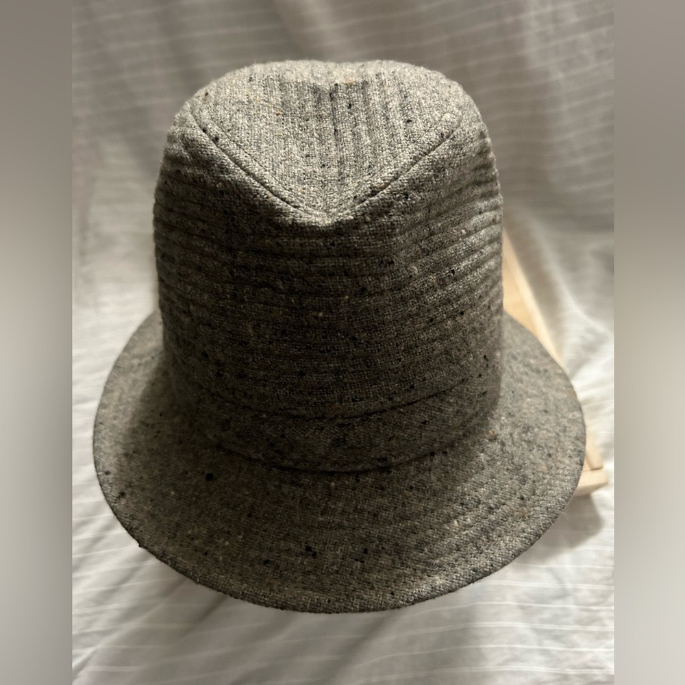 Vintage Sears The Men’s Store Wool Blend Gray Fedora Hat Size 7 - 7 1/8